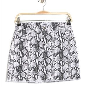 Frame Le Mini Snake Skin Skirt
